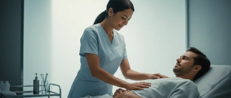 Осмотр пациента врачом