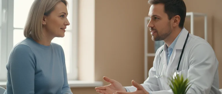 Врач даёт рекомендации пациенту