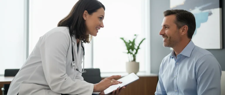 Врач консультирует пациента