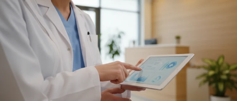 Врач обсуждает результаты с пациентом