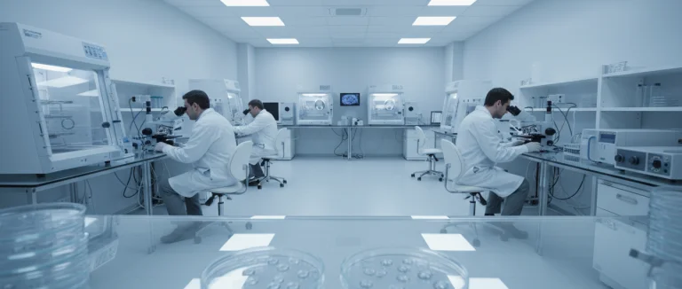 Лаборатория, где изучают стволовые клетки мозга