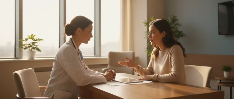 Консультация врача в клинике