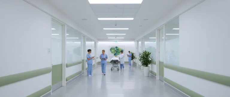 Коридор современной больницы