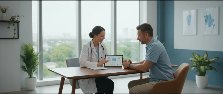 врач обсуждает лечение ИМП