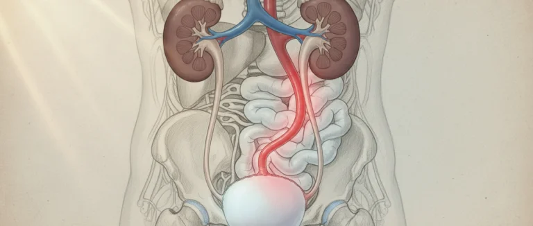 Схема мочевых путей с указанием места инфекции