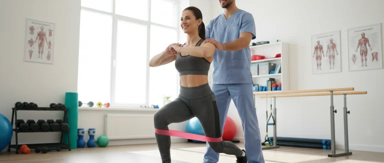 Пациент проходит курс физиотерапии