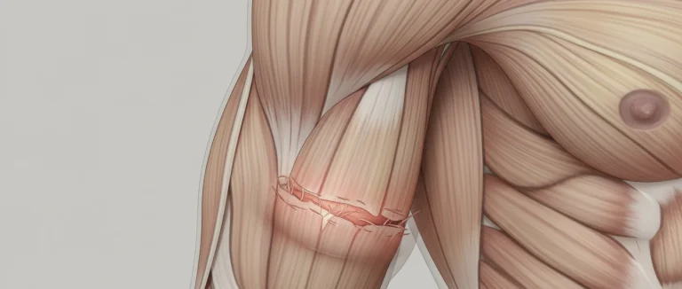 Растяжение мышцы в верхней части руки