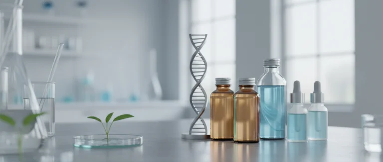 Добавки для стволовых клеток на фоне лаборатории