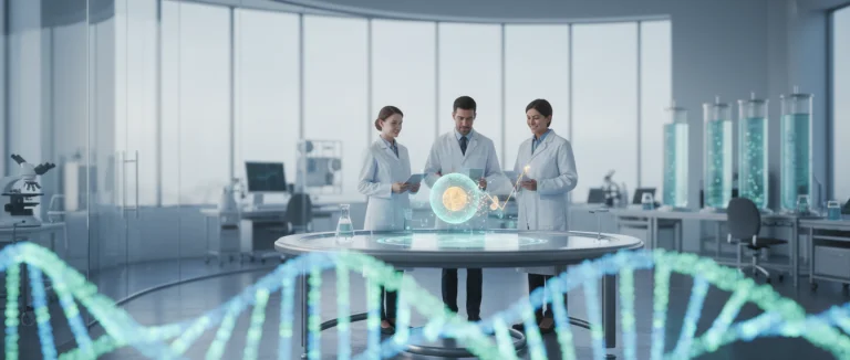 Исследователи обсуждают клиническое испытание