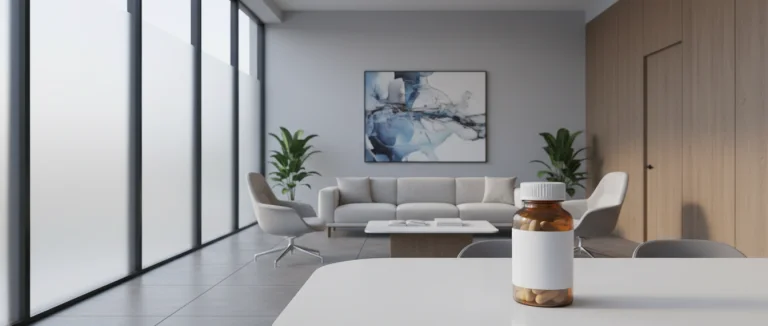 Таблетки от недержания мочи на фоне медицинского кабинета