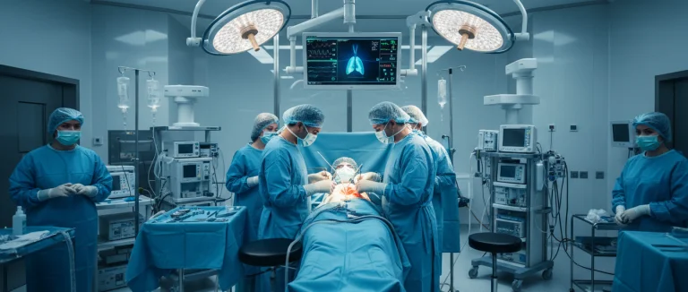 Хирургическая команда в операционной