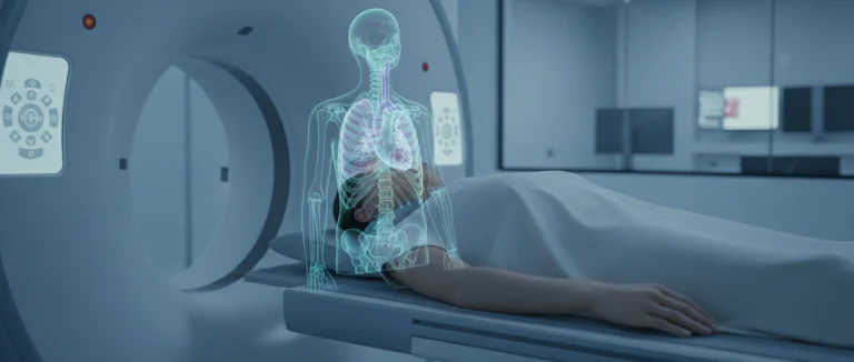 Пациент проходит КТ-сканирование