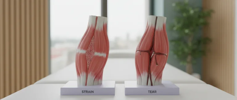 Сравнение растяжения и разрыва мышцы