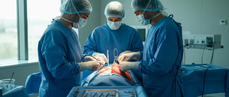 Этапы операции рака лёгкого