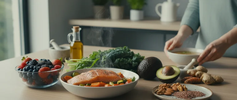 Свежие овощи и рыба — идеальная пища для суставов