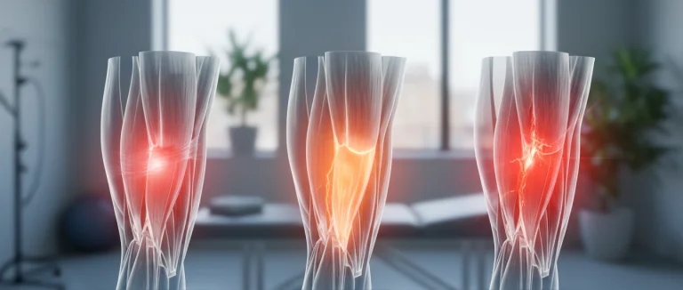 Диаграмма степеней растяжения мышцы