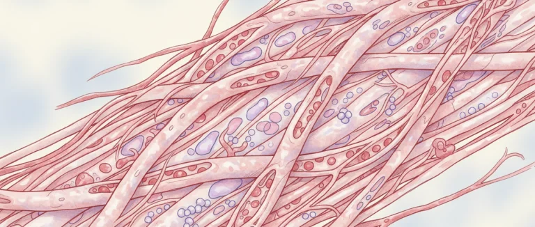 Воспалённое сухожилие под микроскопом