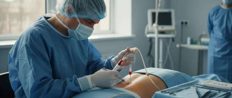 Забор костного мозга для получения мезенхимальных стволовых клеток