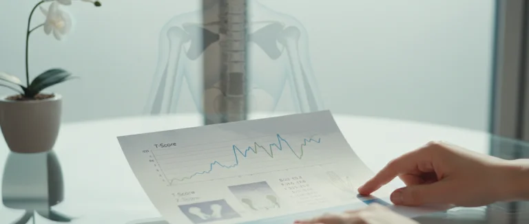 Отчёт DEXA‑сканирования с T‑score