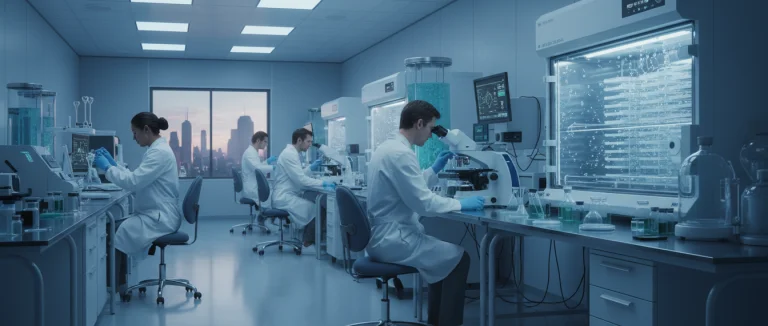 Лаборатория, где работают с эмбриональными стволовыми клетками