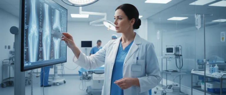 Ортопедический хирург за работой