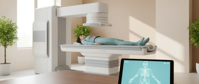 Результат DEXA‑сканирования с показателями плотности