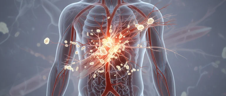 Иллюстрация процесса воспаления в организме