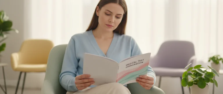 Пациент готовится к сдаче анализов