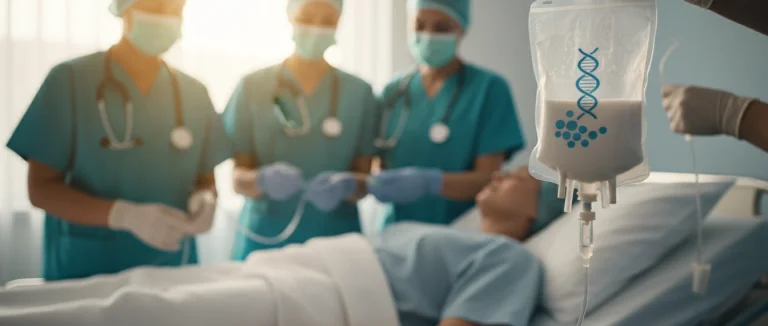 Процесс трансплантации гематопоэтических стволовых клеток