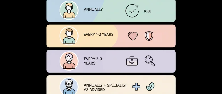 Таблица рекомендаций по возрастным группам