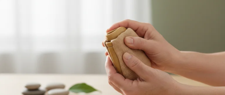 Больной держит руку, ощущая боль в суставах