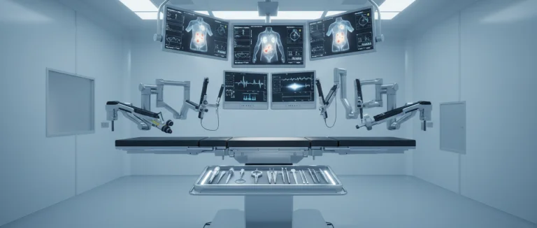 Операционный стол с оборудованием для онкологической хирургии