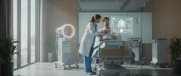 Осмотр пациента врачом