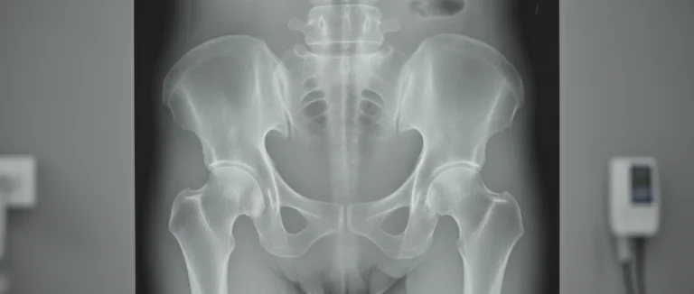Рентген бедра с проявлениями остеоартроза