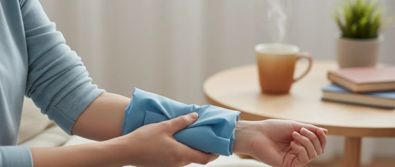 Физиотерапевт проводит упражнения с пациентом