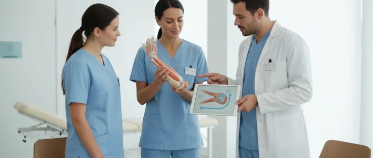 Медицинская команда обсуждает план лечения