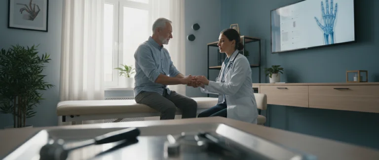 врач-ревматолог за работой