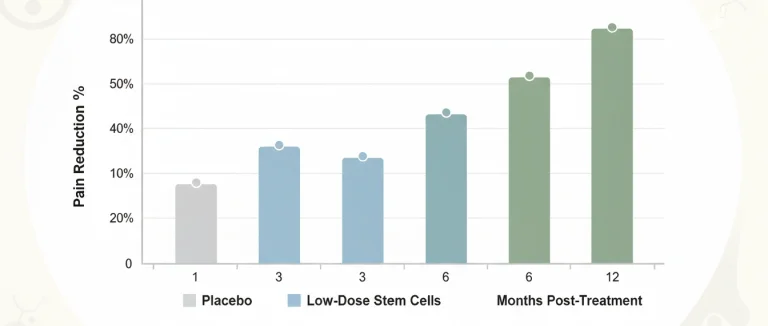 График результатов клинического исследования стволовых клеток
