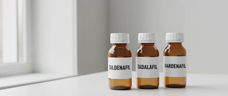 Различные упаковки препаратов для лечения эректильной дисфункции