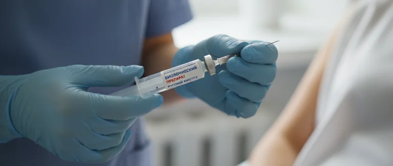 Инъекция биологического препарата