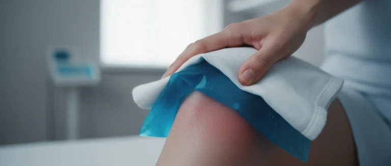 Применение льда к воспалённому суставу