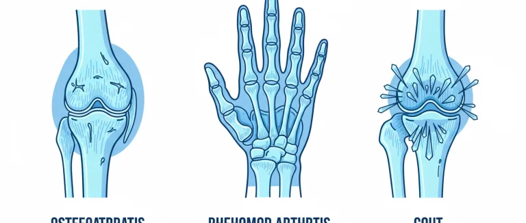 Разные типы артрита