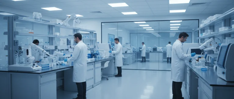 Лаборатория с современным оборудованием