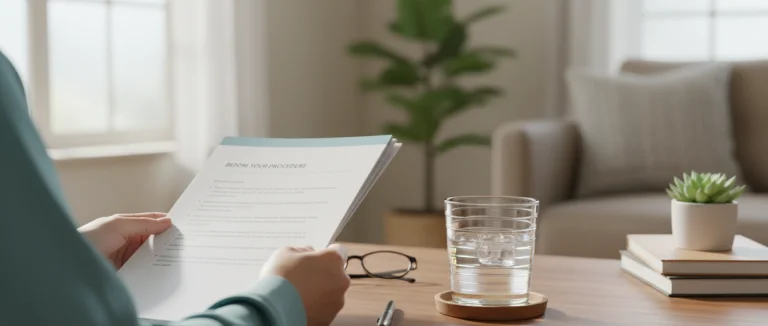 Пациент готовится к сдаче анализа