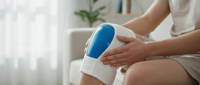 Холодовой компресс на колене