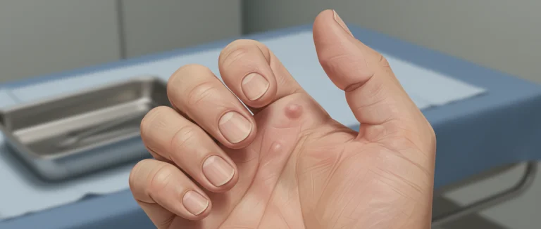 Больной человек держит руку, демонстрируя боль в суставах