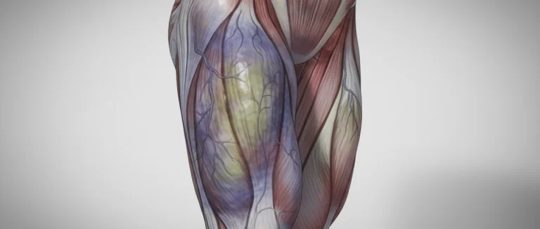 Травмированная мышца с отёком