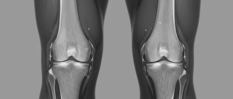 МРТ коленного сустава, показывающее дегенеративные изменения