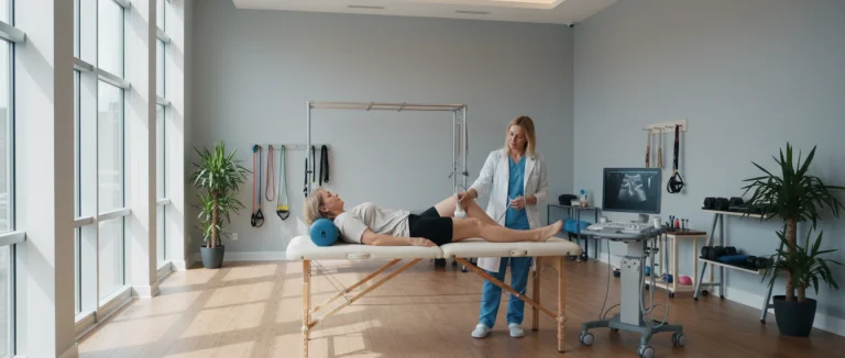 Физиотерапия пациента с коленным остеоартритом