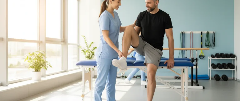 Реабилитация пациента после операции на колене